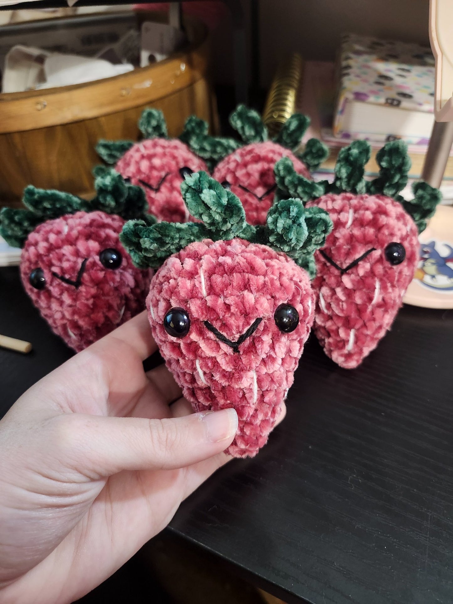 Strawberry Crochet Plush: Handmade - 2