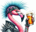 Punk Flamingo T-shirt - 1
