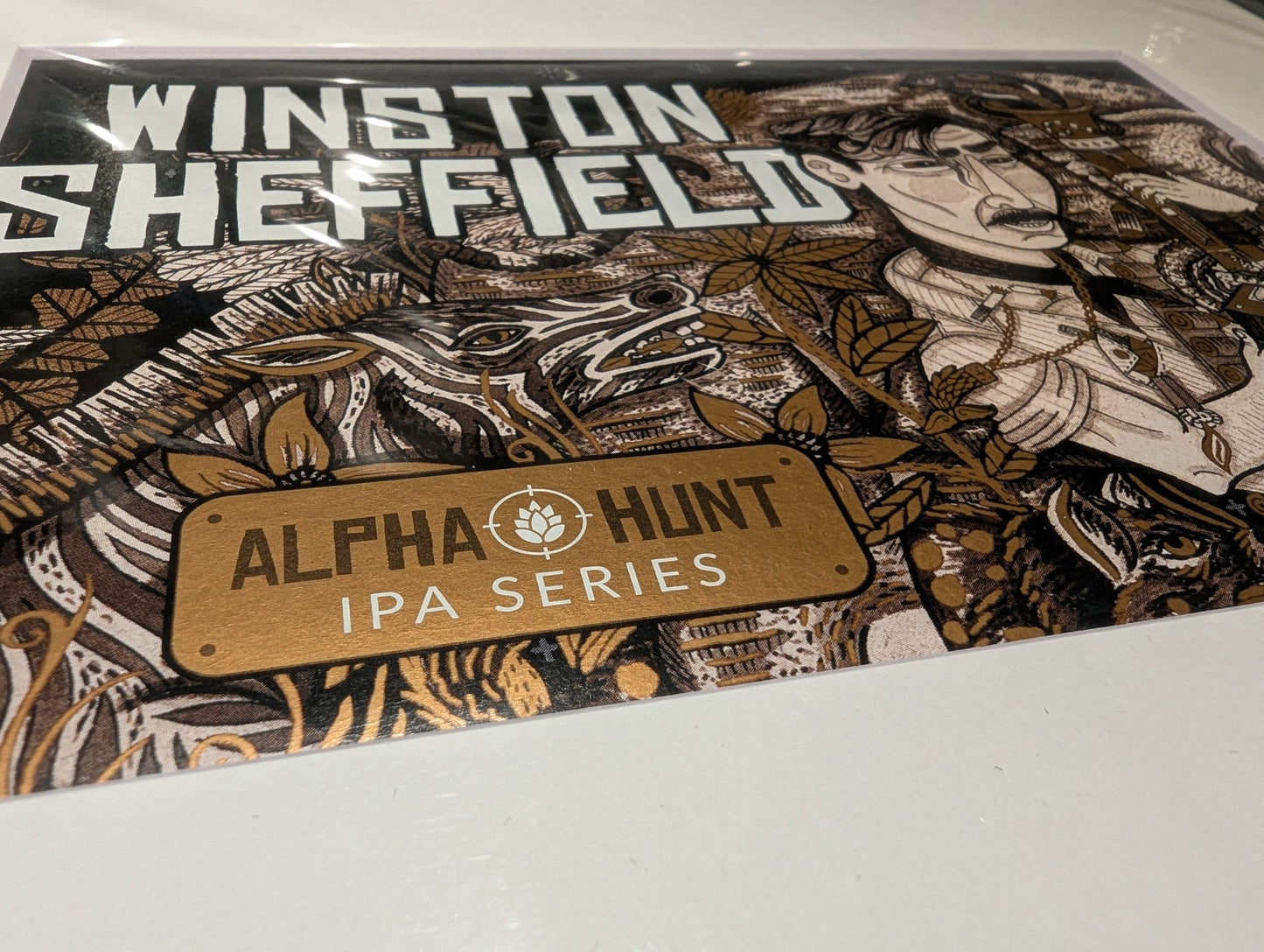 Upcycled Coppertail Winston Sheffield Matted Beer Packaging - 1