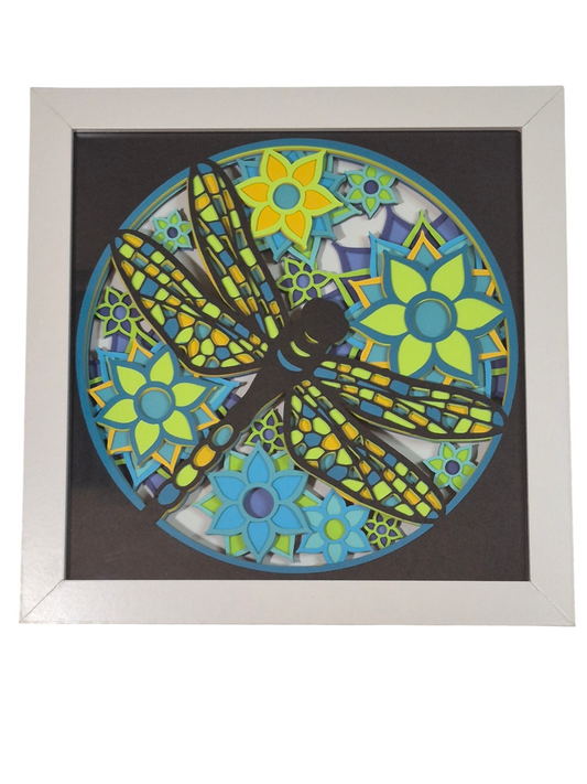 3D Dragonfly shadow box  - 1