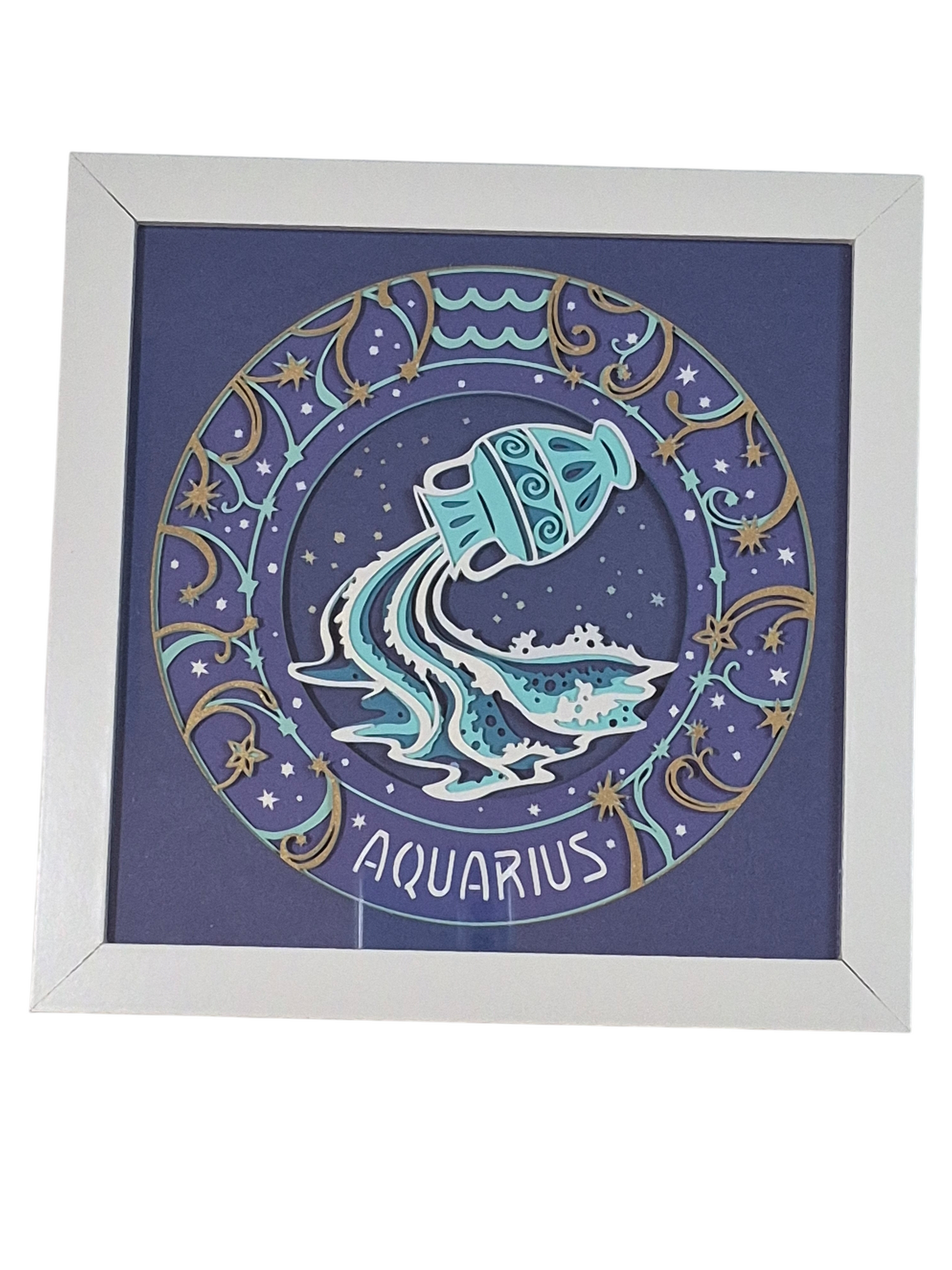 3D Aquarius shadow box  - 1