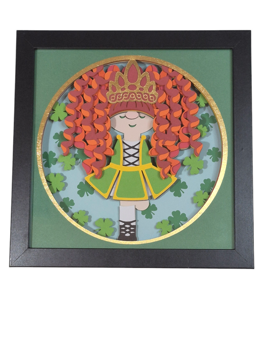 3D Irish Dancer shadow box  - 1