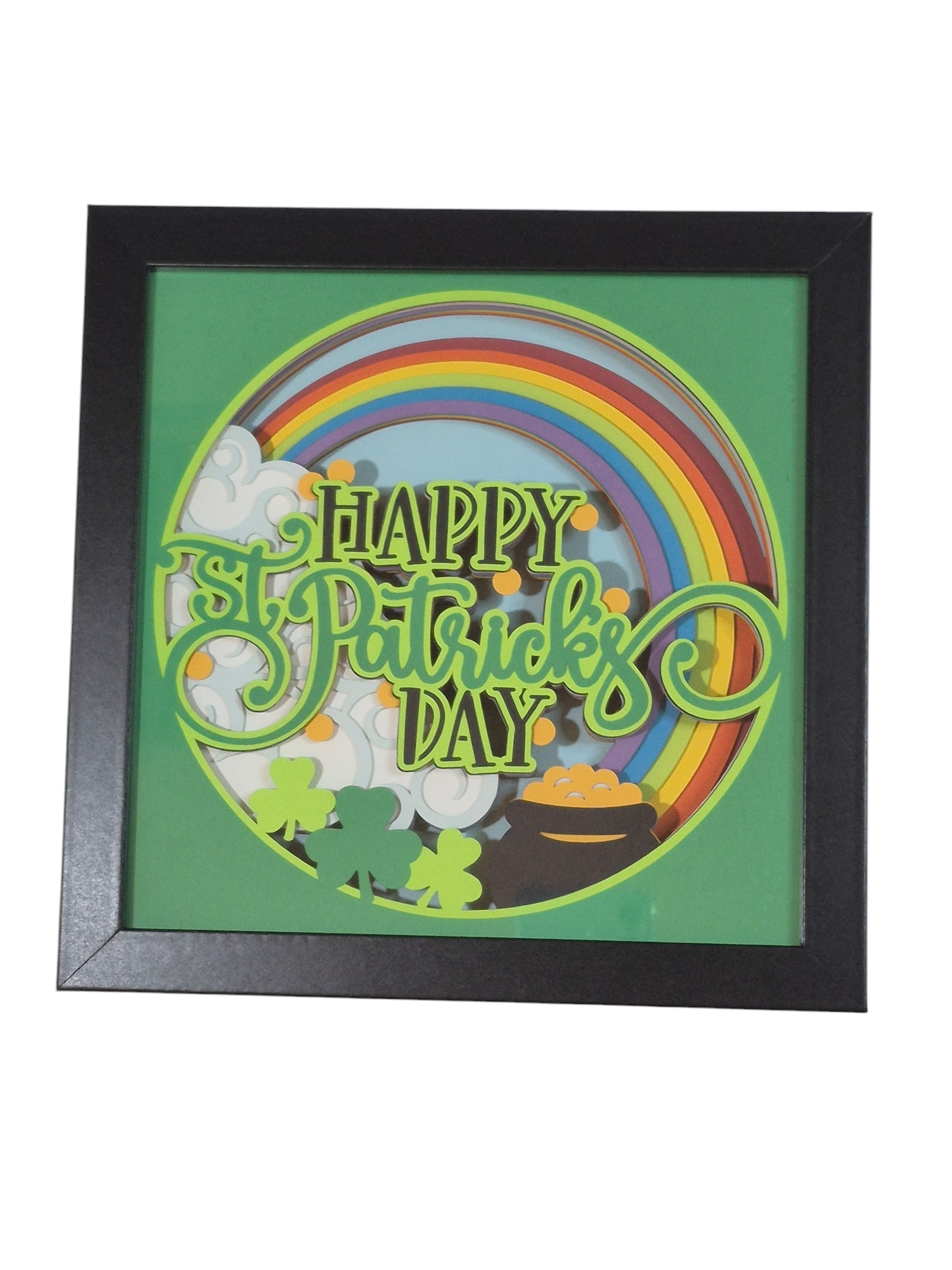 3D St. Patrick's day shadow box  - 1