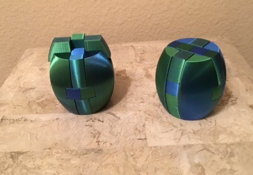 3d Printed Traditional Barrel puzzle