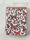 Red Butterflies – Set of 6 Cards