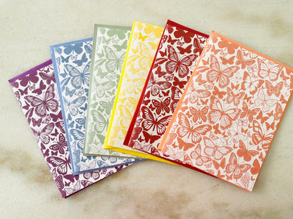 Set of 6 - Butterfy Repeat Cards