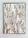 Brown Sand Seahorse - 5x7 Card with Matching Envelope