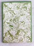 Green Gecko - 5x7 Card with Matching Envelope