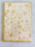 Yellow Starfish - 5x7 Card with Matching Envelope