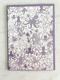 Purple Octopus - 5x7 Card with Matching Envelope