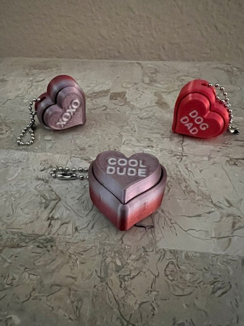 Heart Click-it keychains