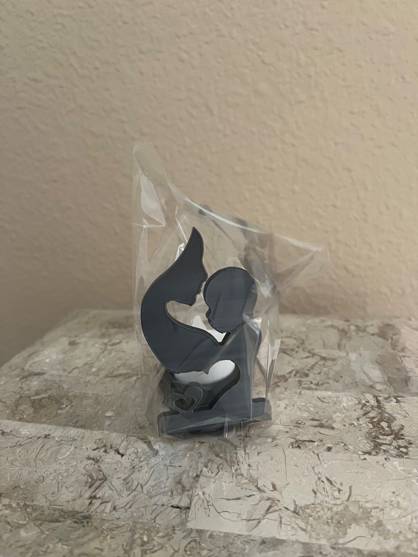 Mothers Day Silhouette with Tealight