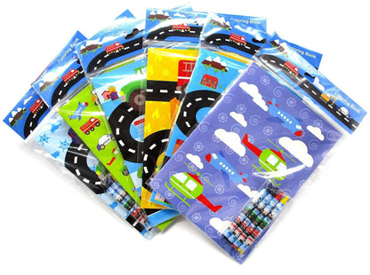 Transportation Vehicles Train and Construction Coloring Book