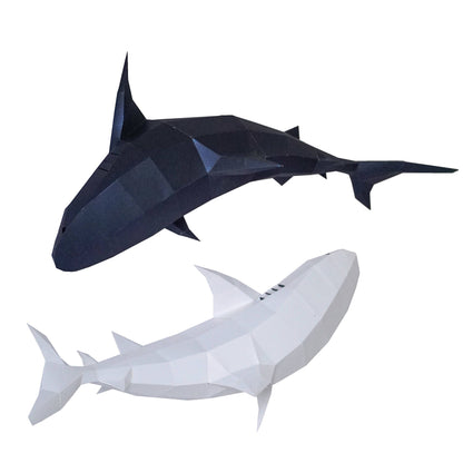 Tiger Sharks 3D PaperCraft Wall Art Origami Model