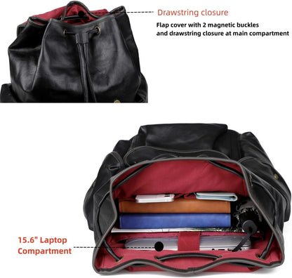 FR Fashion Co. 15.6″ Vegan Leather Laptop Backpack