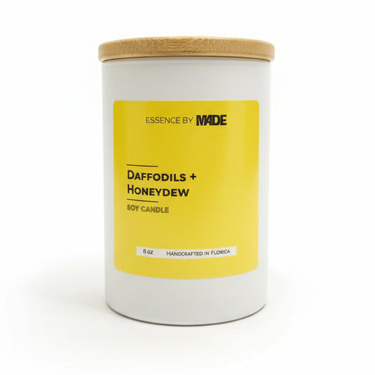 Daffodils + Honeydew Soy Candle