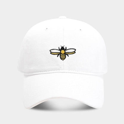 Bee Embroidery Baseball Cap -  Outdoor Sun Hat