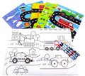 Transportation Vehicles Train and Construction Coloring Book