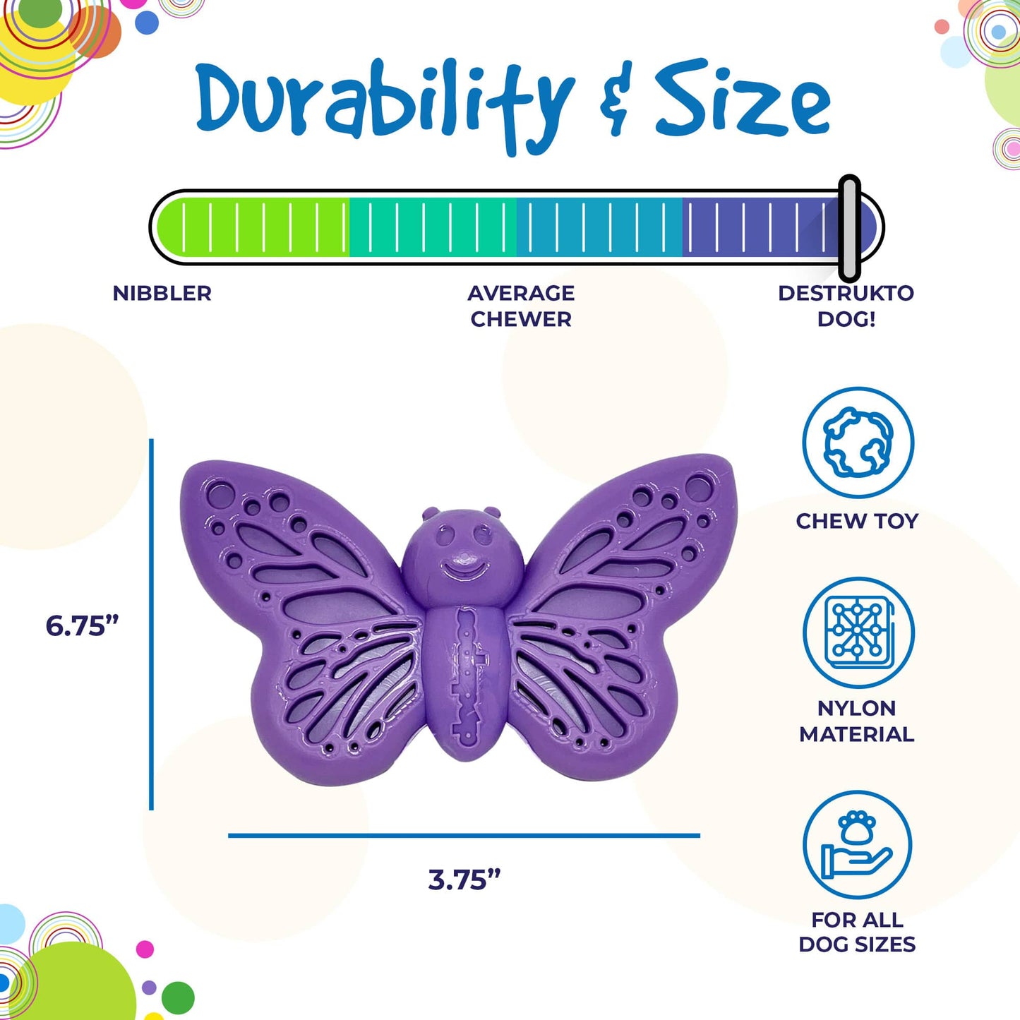 Butterfly Nylon Chew & Enrichment Toy