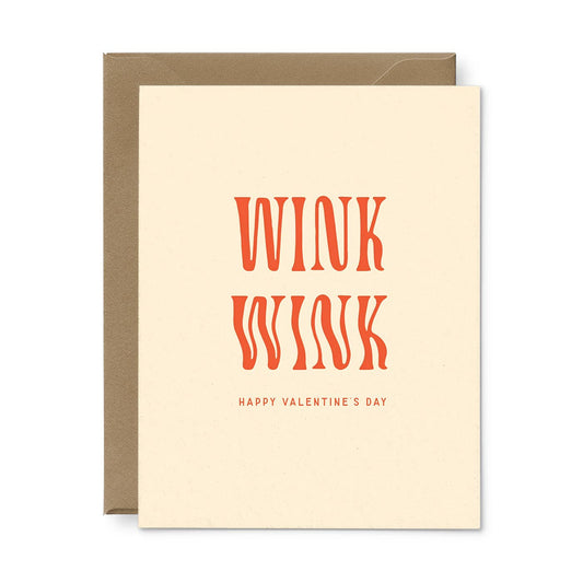 Wink Wink Valentine's Day Greeting Card