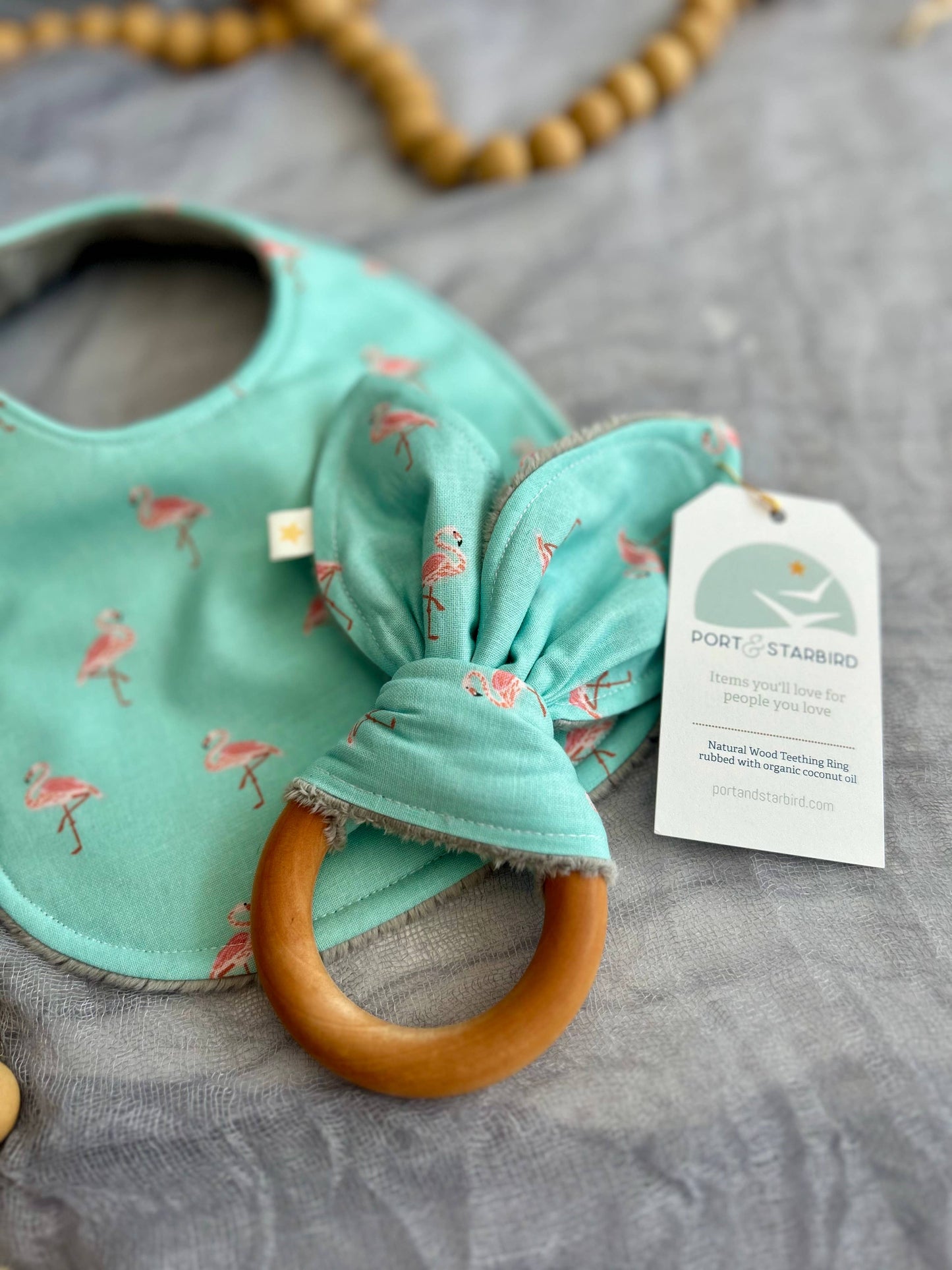 Flamingo Fabulous Crinkle teether