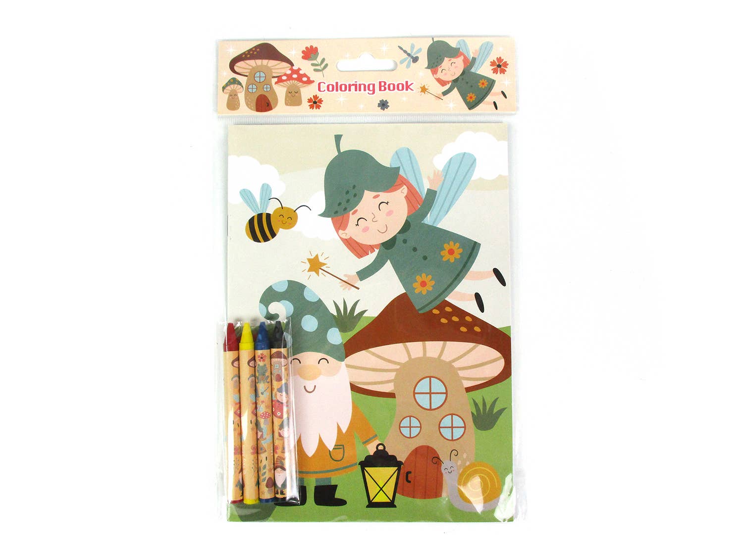 Garden Gnomes Coloring Books with Crayons Party Favors