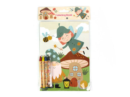 Garden Gnomes Coloring Books with Crayons Party Favors