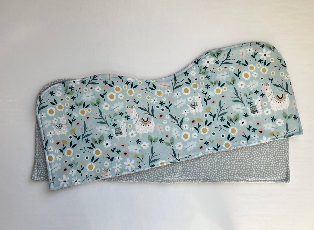 Llama Love Burp Cloth, set of 2