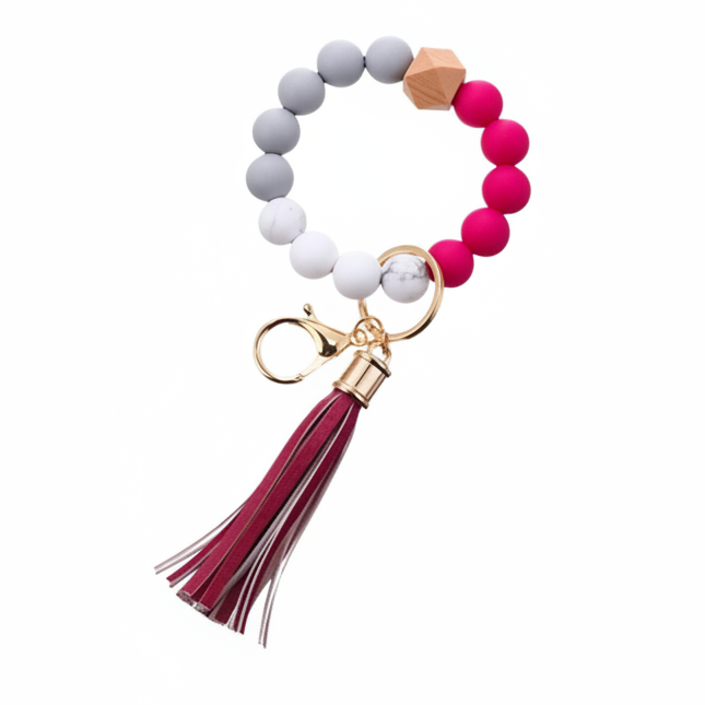 Multicolor Silicone Beaded Wristlets