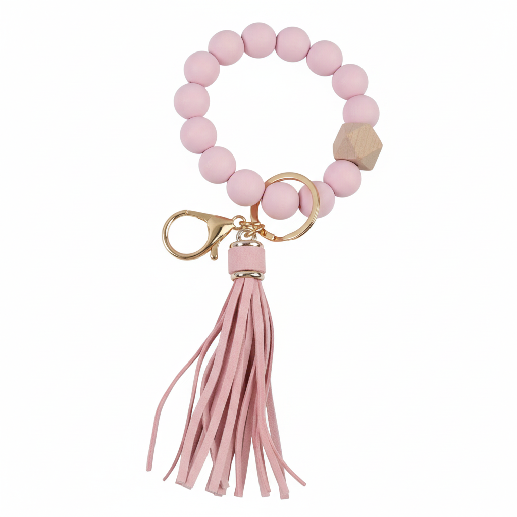 Solid Color Silicone Beaded Wristlets