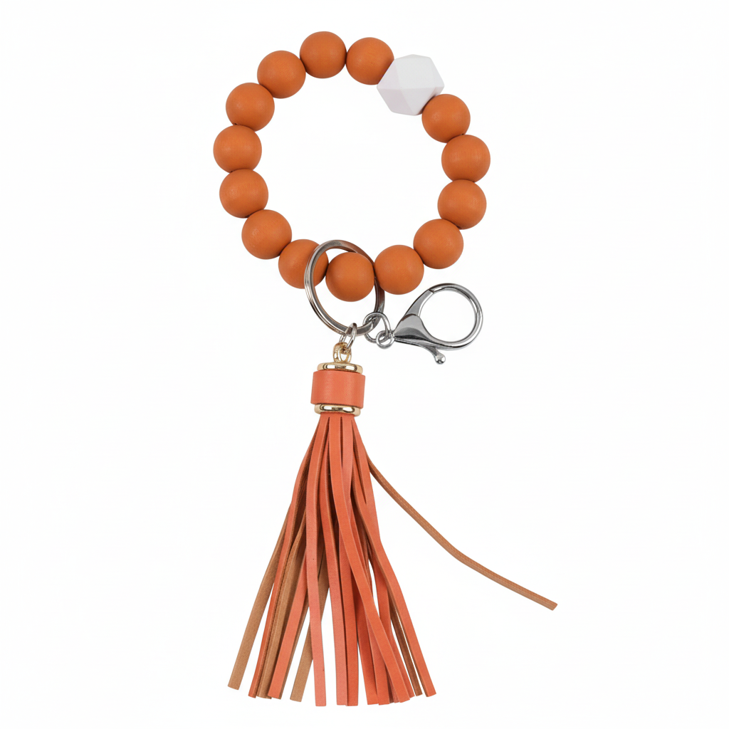 Solid Color Silicone Beaded Wristlets