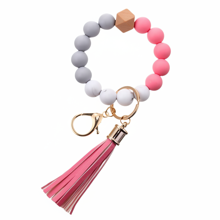 Multicolor Silicone Beaded Wristlets