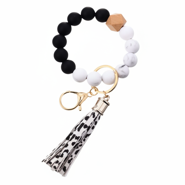 Multicolor Silicone Beaded Wristlets