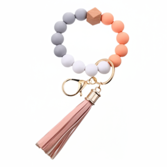 Multicolor Silicone Beaded Wristlets