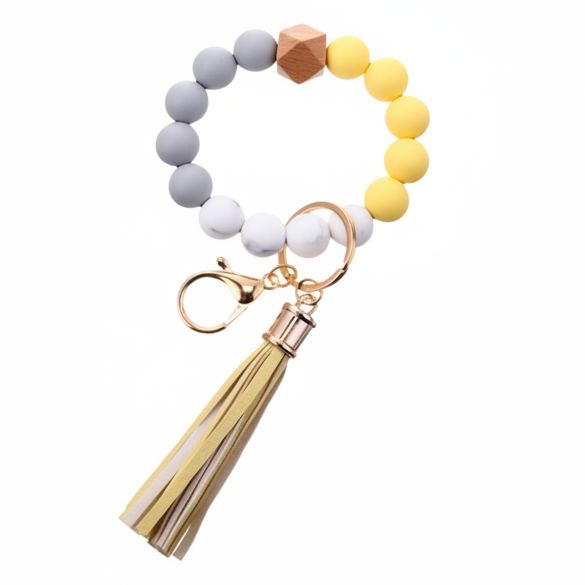 Multicolor Silicone Beaded Wristlets