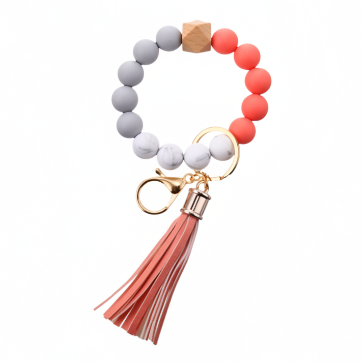 Multicolor Silicone Beaded Wristlets
