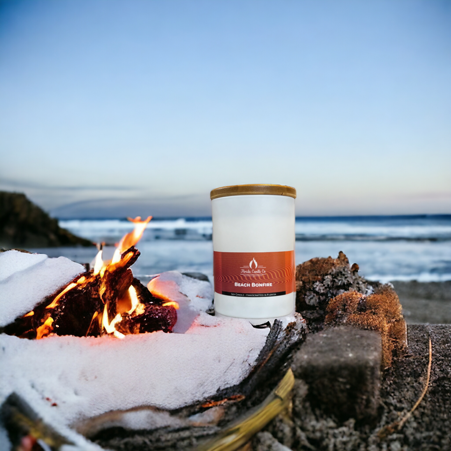 Beach Bonfire Soy Candle - 1