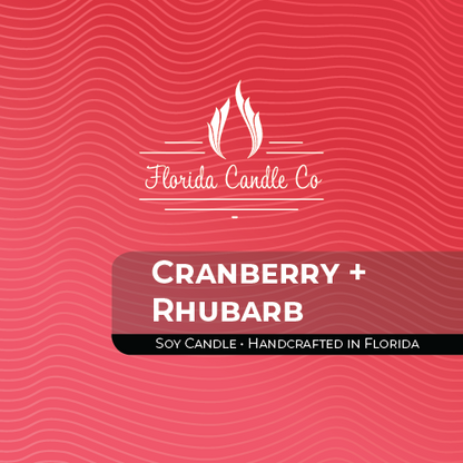 Cranberry + Rhubarb Soy Candle