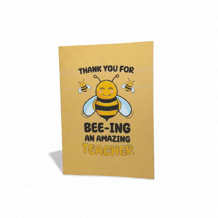 Thank you for Bee-ing an amazing teacher Greeting Card