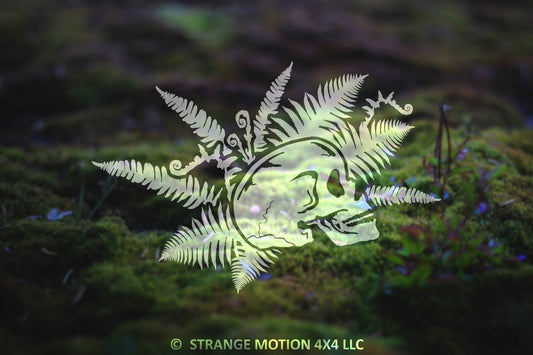 Fern Skull Vinyl Decal | 28