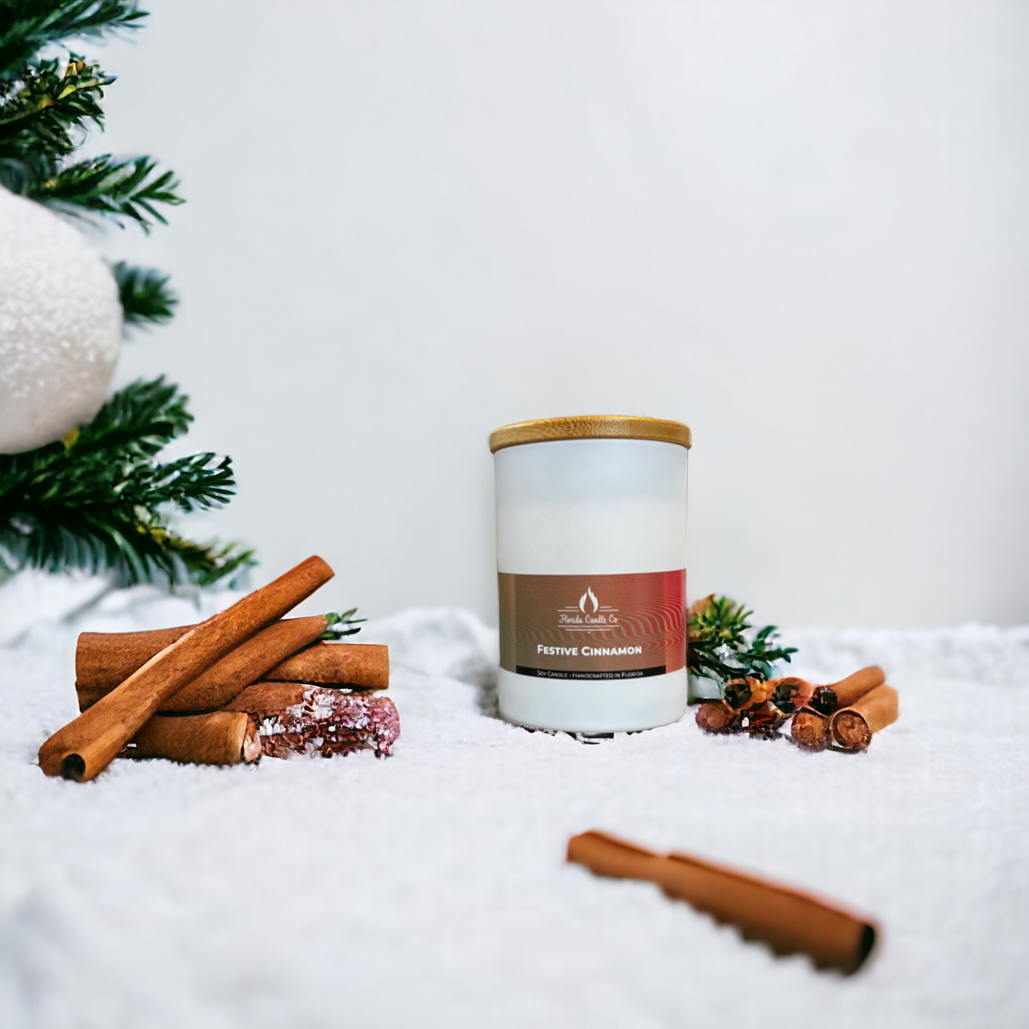 Festive Cinnamon Soy Candle