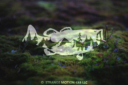 Mountain Bass Vinyl Decal | 110