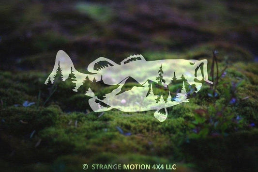 Mountain Bass Vinyl Decal | 110