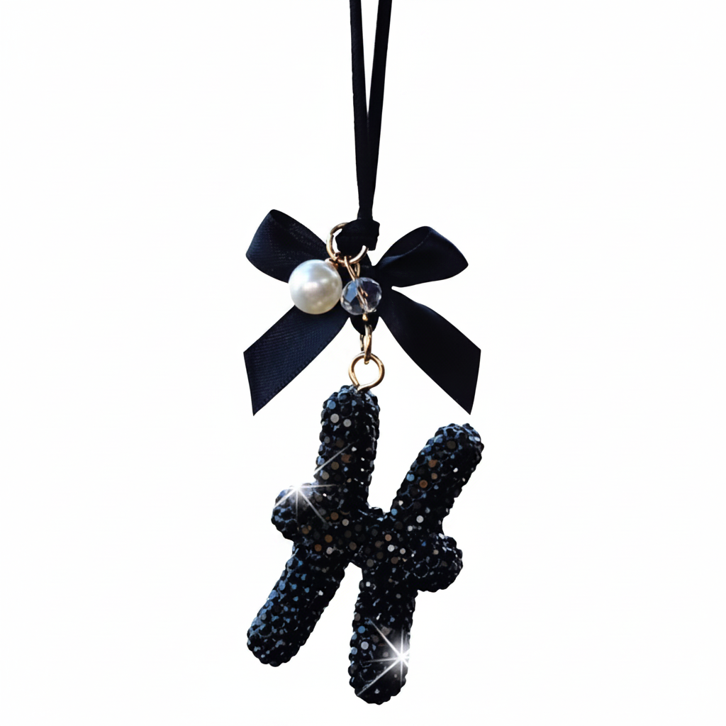 Zodiac Car Ornament - Black Bling