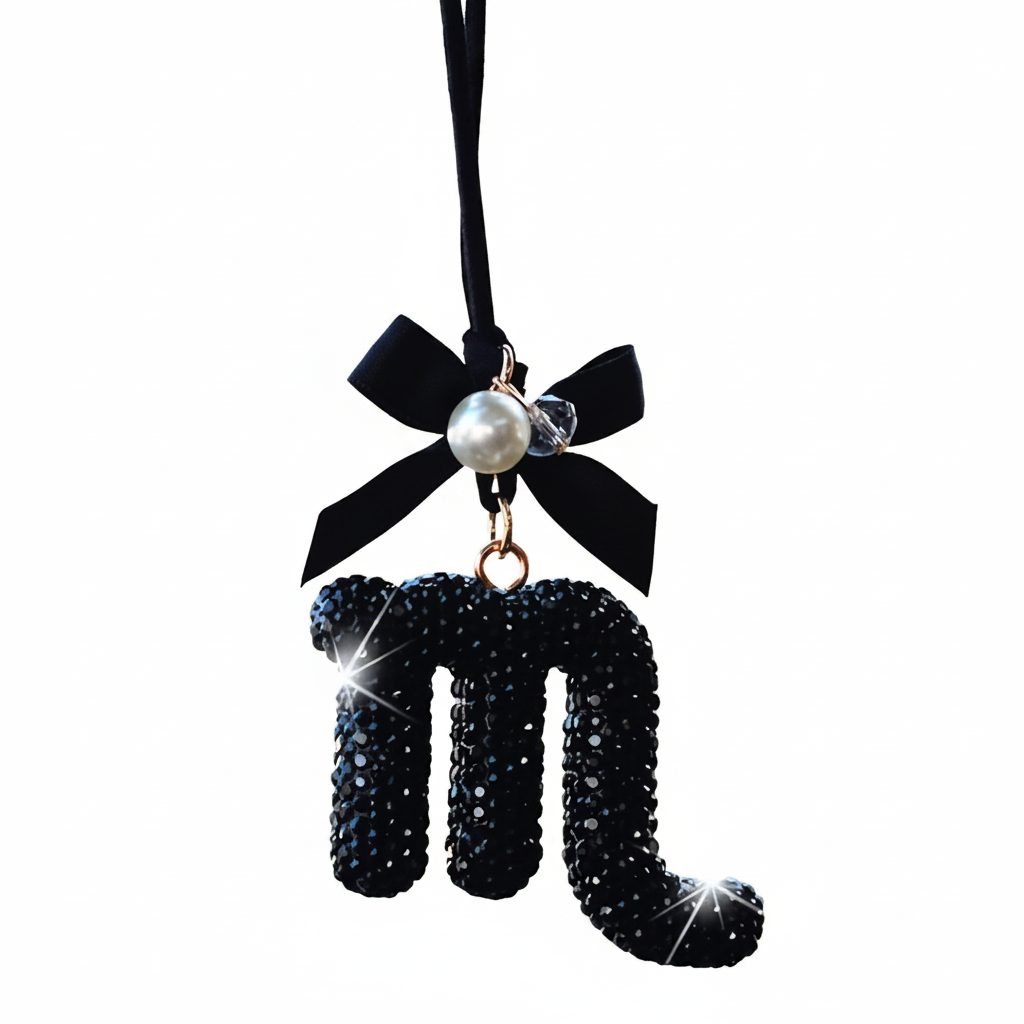 Zodiac Car Ornament - Black Bling
