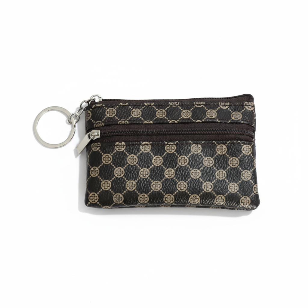Compact Zip Pouch Wallet