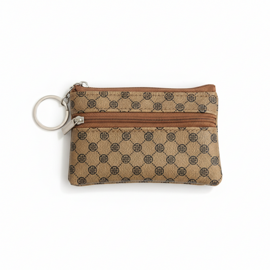 Compact Zip Pouch Wallet