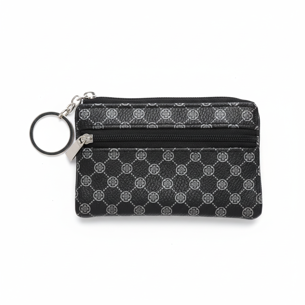 Compact Zip Pouch Wallet