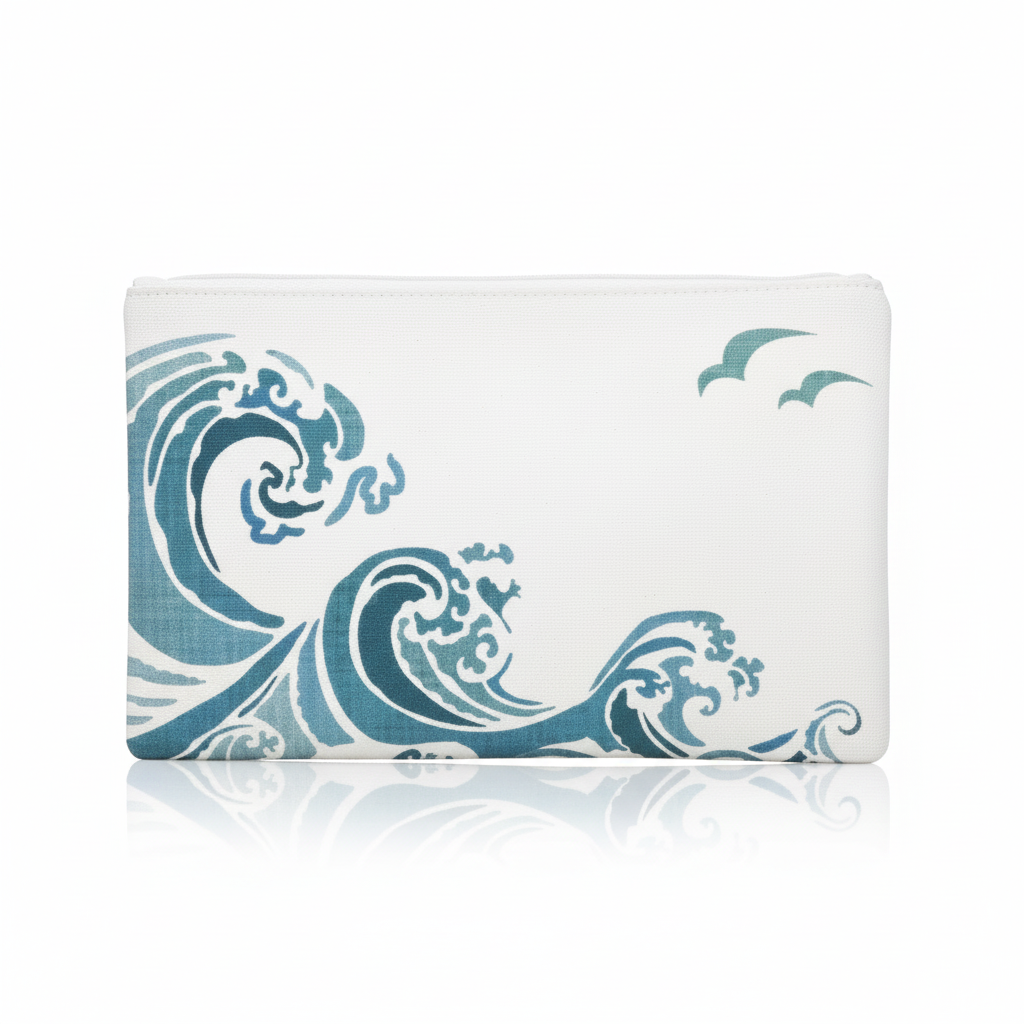 Coastal Canvas Makeup Pouch