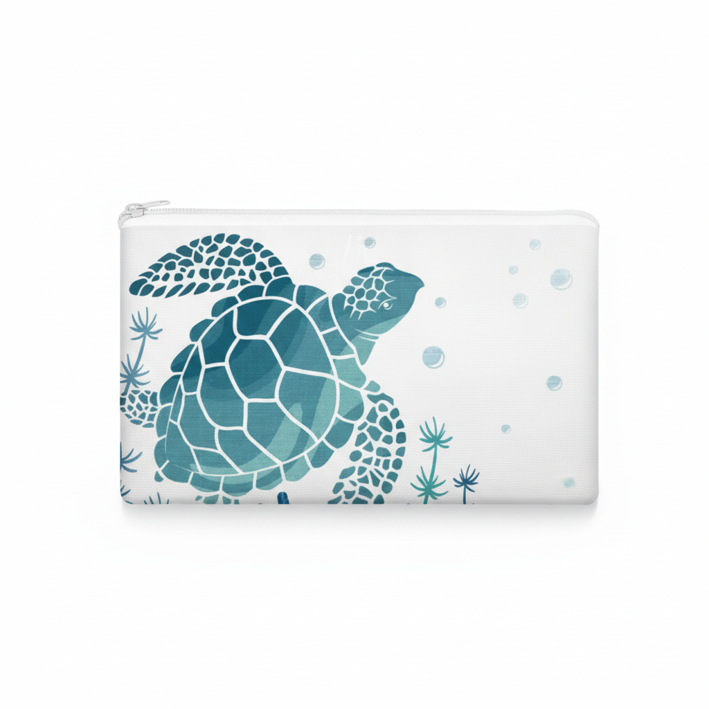 Coastal Canvas Makeup Pouch